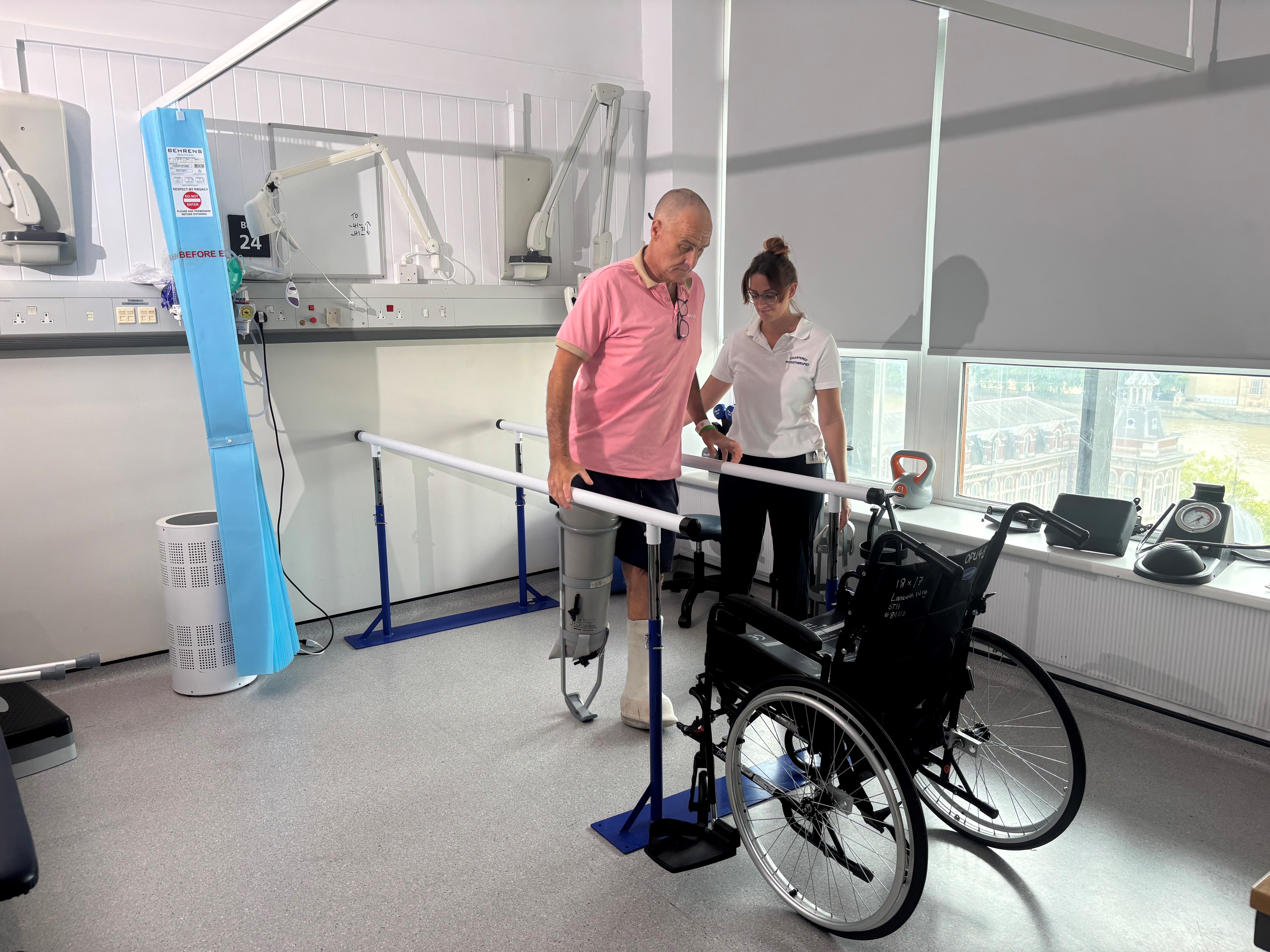 Rehabilitation gym helps speed up recovery at St Thomas' Hospital