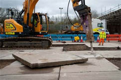A14 rebuild to reuse crushed concrete