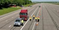 New motorway at Bruntingthorpe used by Highways Agency