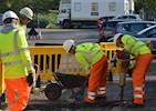 Young people on the road to a career in highways