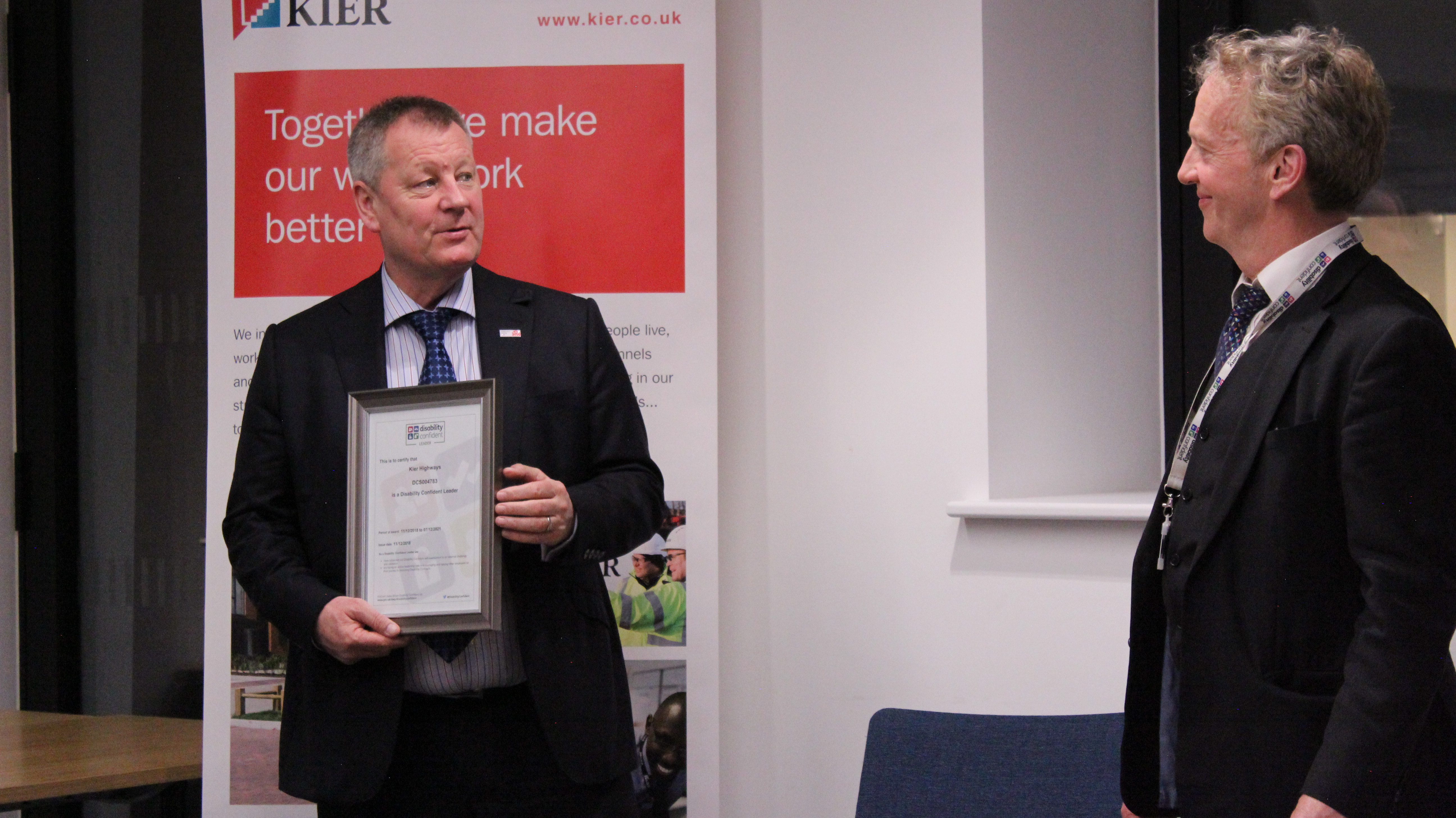 Kier Highways becomes Disability Confident Leader