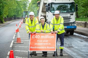 Renfrewshire launches £40m spend on 'quality, long-term repairs'