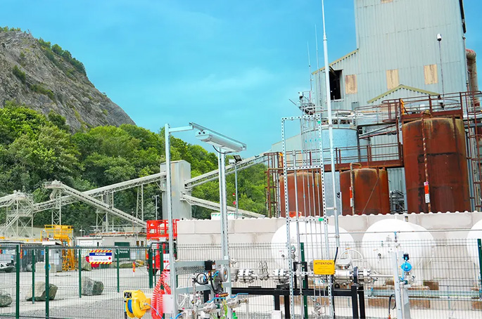 Heidelberg's Criggion plant achieves hydrogen-powered asphalt production