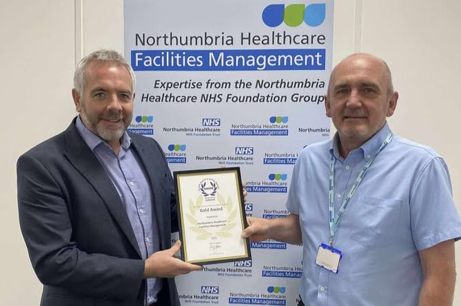 Trust's facilities management team recognised for outstanding safety performance