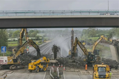 M42 bridge demolition makes way for new junction