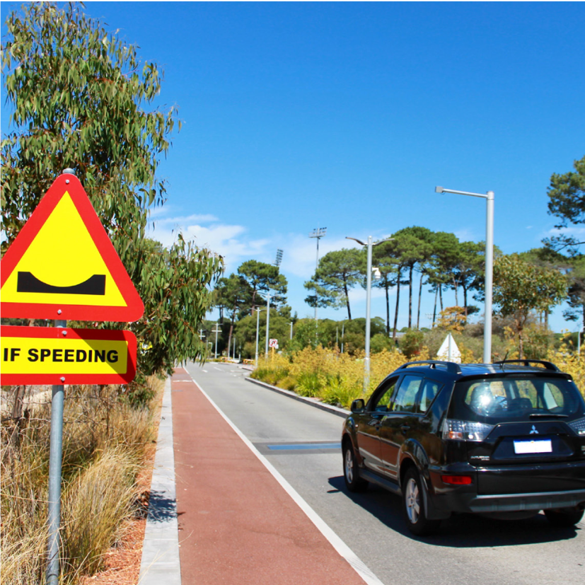 University introducing more active speed bumps