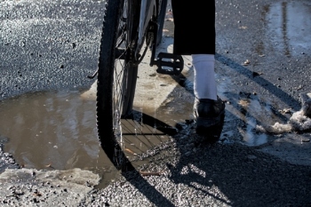 Half of cyclists say road conditions are dangerous