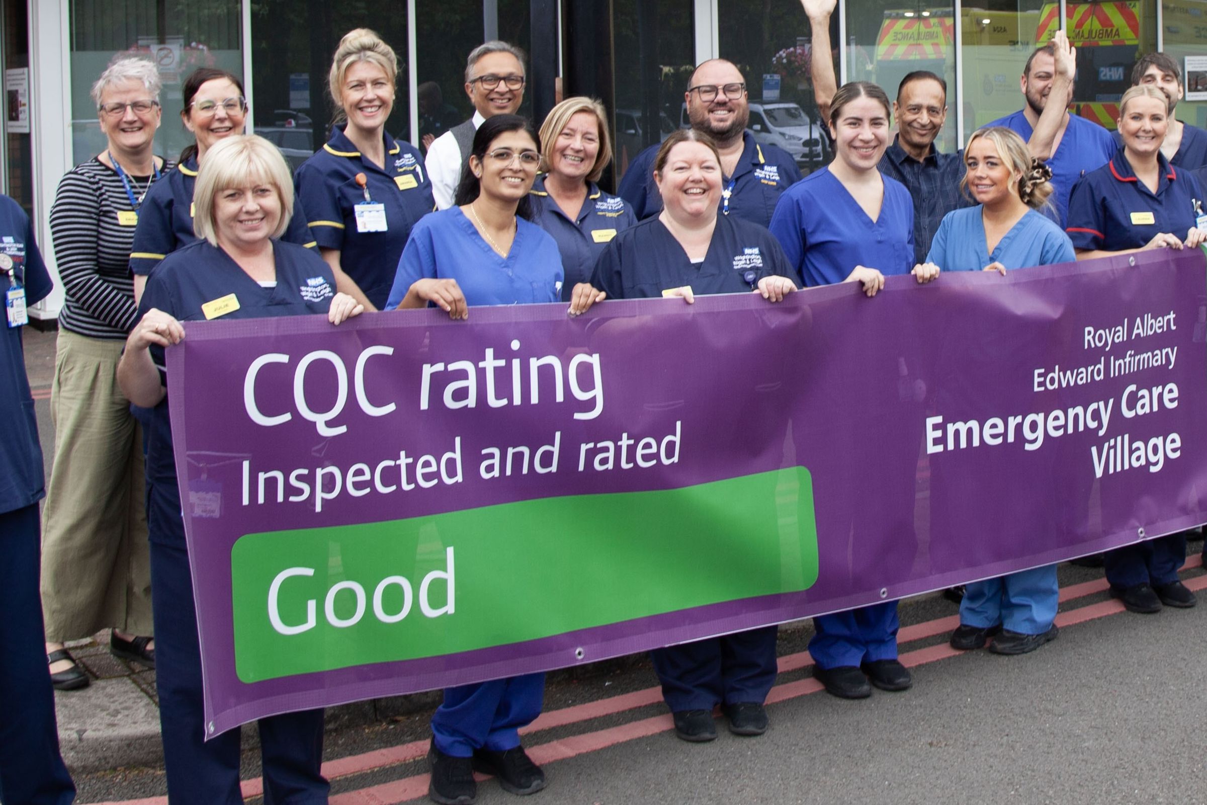 Trust celebrates good rating for urgent and emergency services