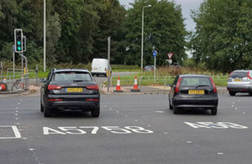 Highways England switches on road studs at busy junction