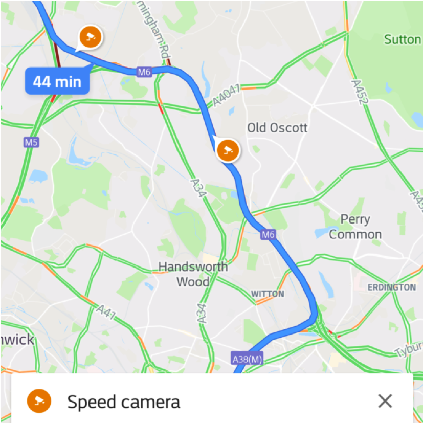 Google "adding speed camera and limit information"