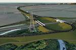 Bridge beams to be lifted into place on Immingham Port link road job