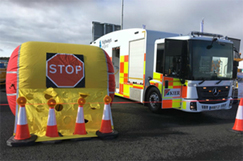 Highways England trials roadworks airbag
