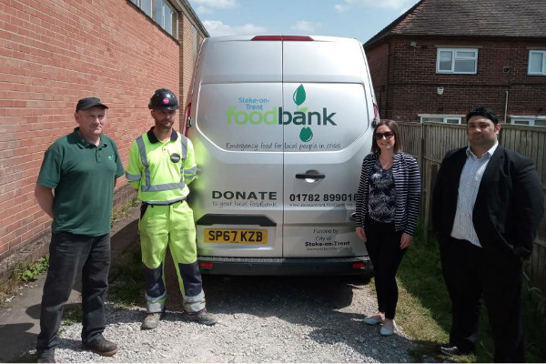 Highways England gives food banks a tonne of help
