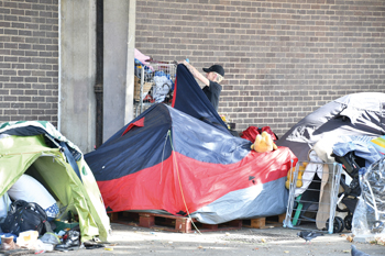 Rough sleeping numbers increase by a fifth