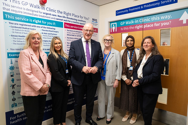 First Minister opens Scotland's ninth GP walk-in service