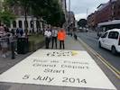 Decorative surfacing marks the start of Tour de France