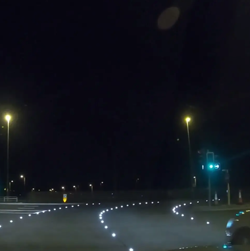 Highways England installs airport runway-style lights on roads