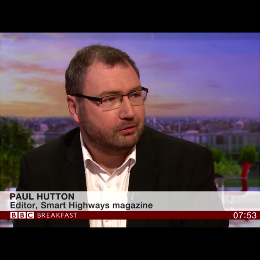 Editor promotes transport technology on BBC TV