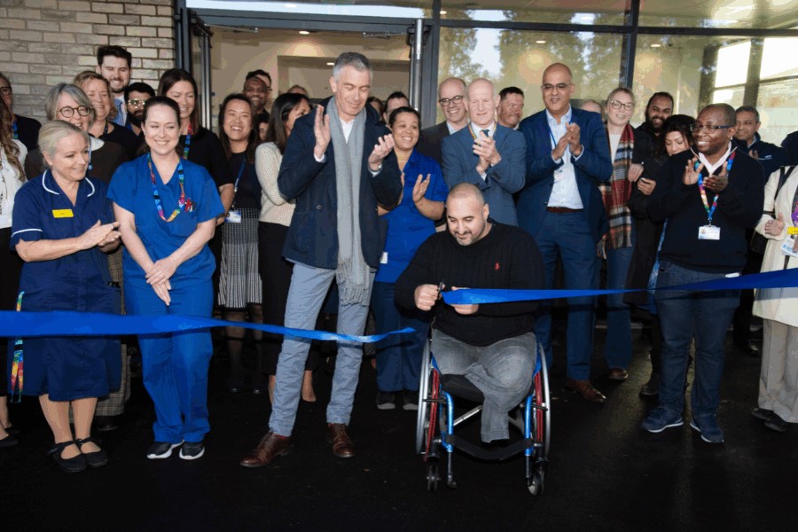 Paralympian opens new endoscopy unit