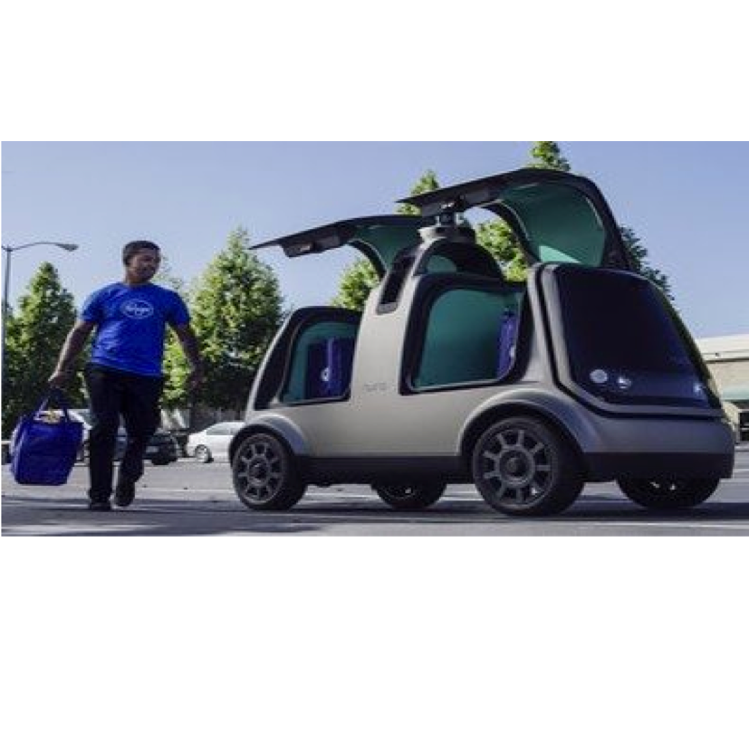 American supermarket launching driverless food delivery robots