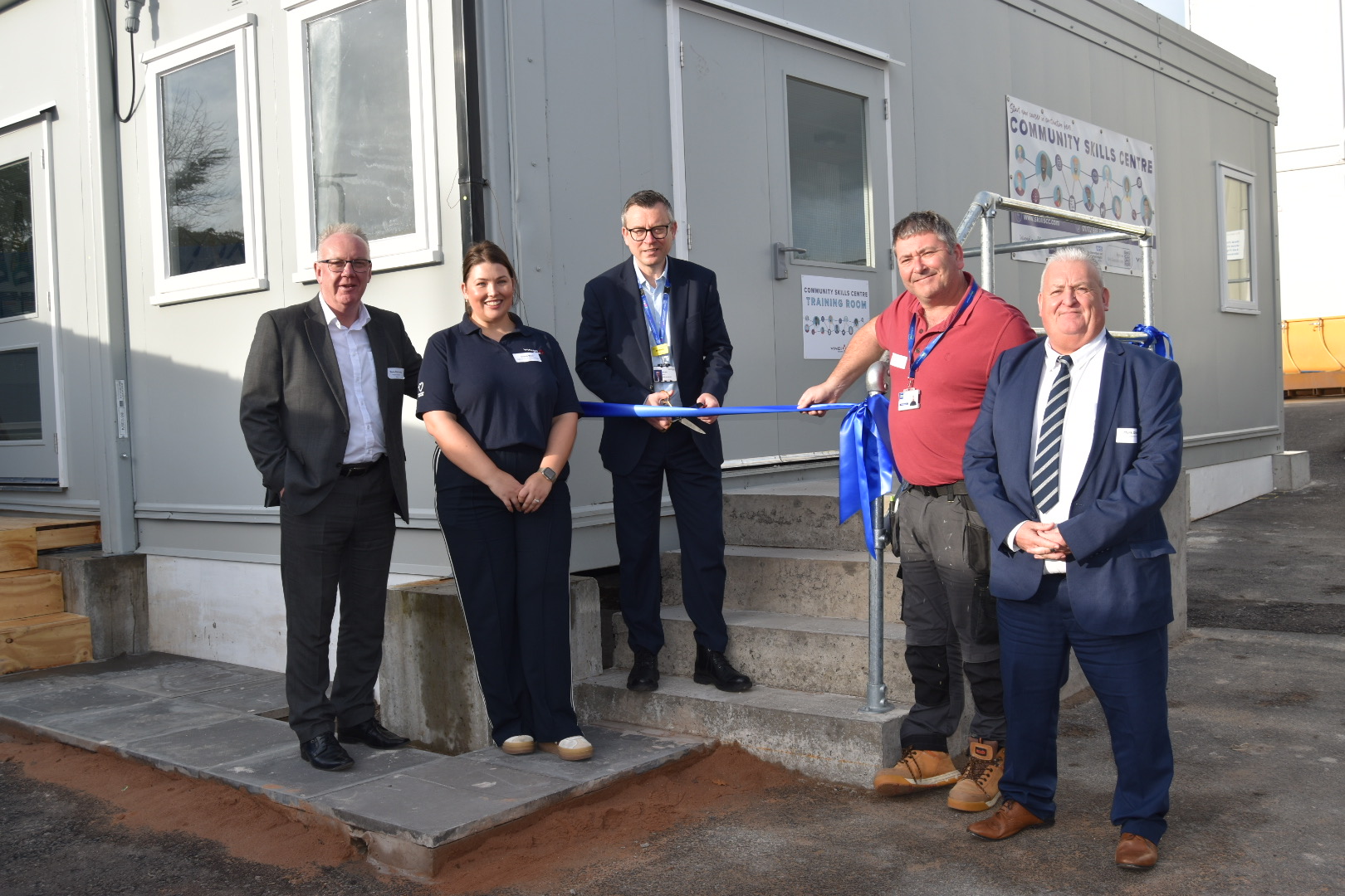 Community skills centre opens on hospital construction site