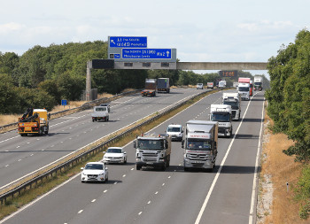 Work starts on  £3.2m safety barrier scheme on M62