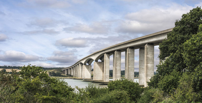 Orwell Bridge work ahead of schedule
