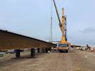 Bridge beams to be lifted into place over M1