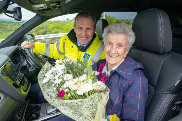 Matheson takes centenarian for a spin as £31m bypass opens