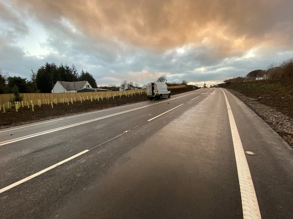 £9m road realignment scheme 'completed early'