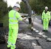 Jetpatcher helps fix potholes in East Sussex