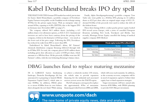 Deutsche unquote" April 2010