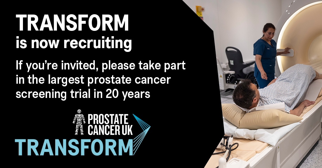 Prostate Cancer UK and NHS team up on 'once-in-a-generation' trial