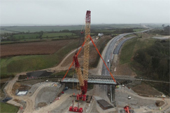 Third time lucky: Million-pasty bridge lift hits spot