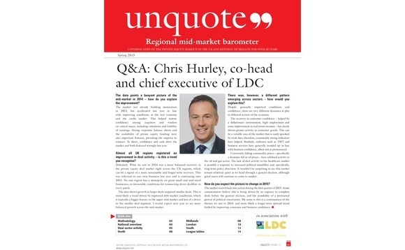 Strong growth for UK mid-market in 2014 - unquote" barometer