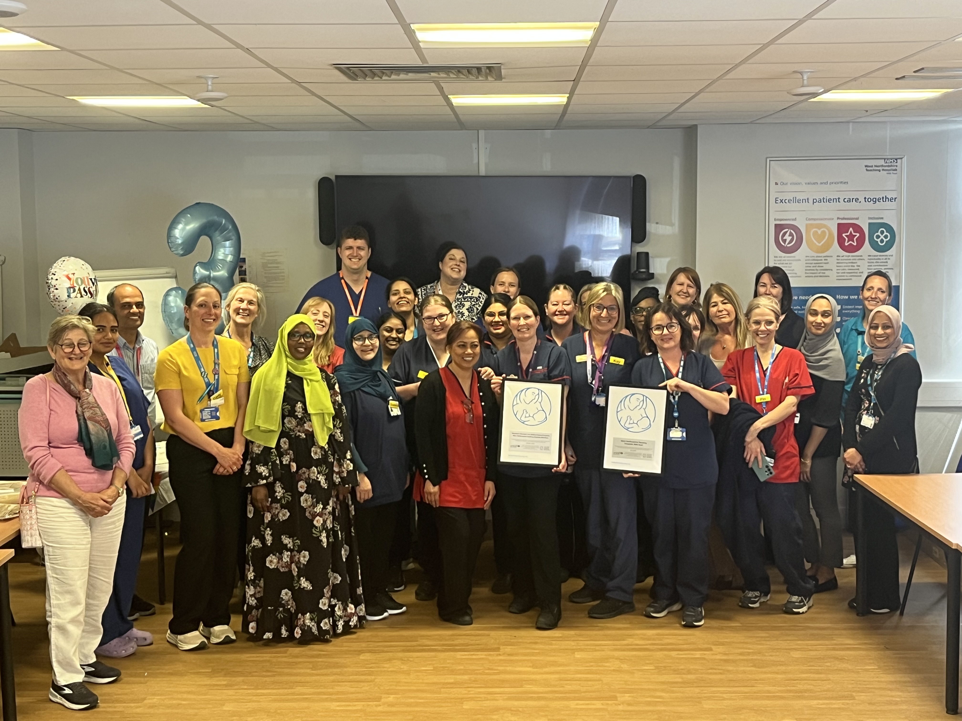 Maternity and neonatal services earn UNICEF Baby Friendly award