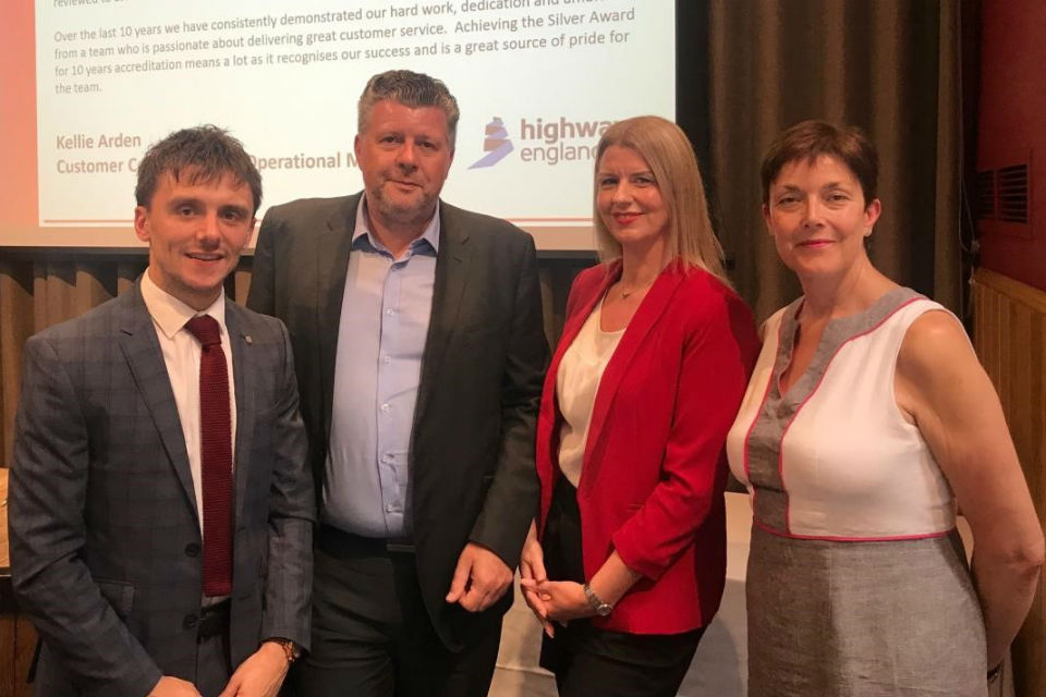 Highways England wins customer service award Highways England wins customer service award