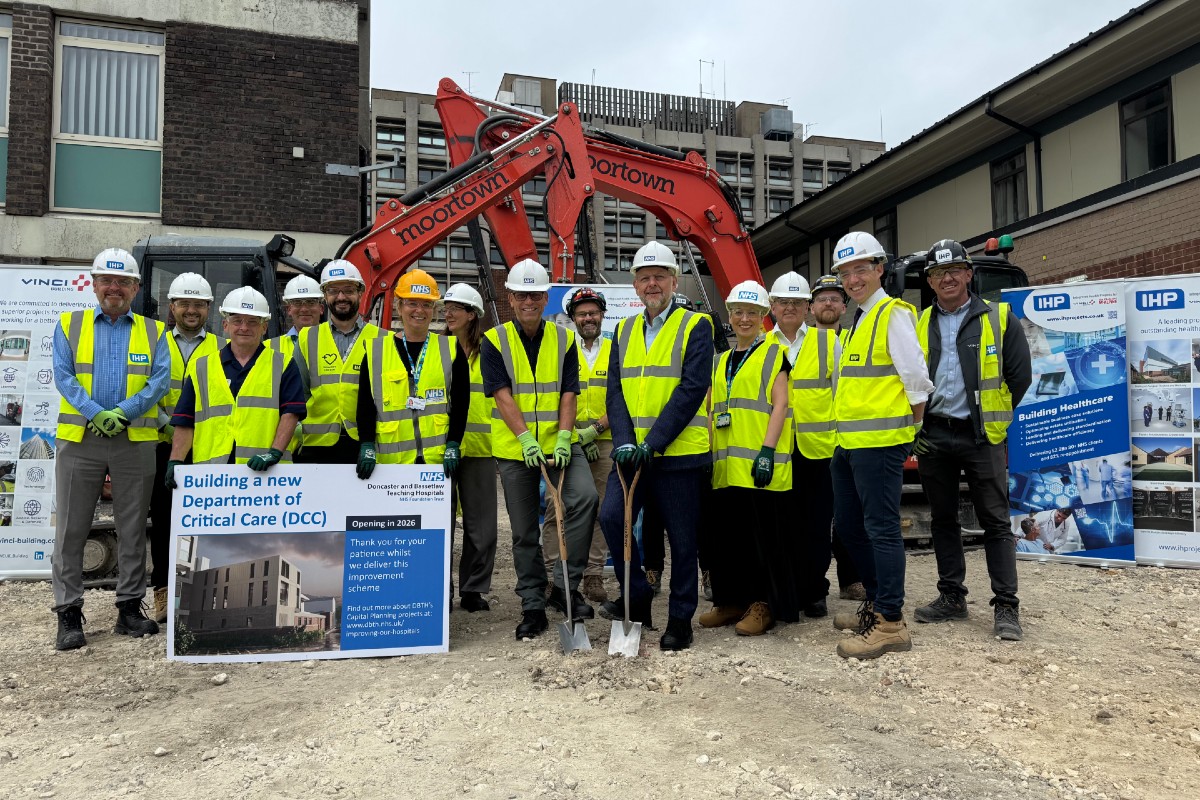 Construction begins on new Critical Care Department at Doncaster Royal Infirmary 
