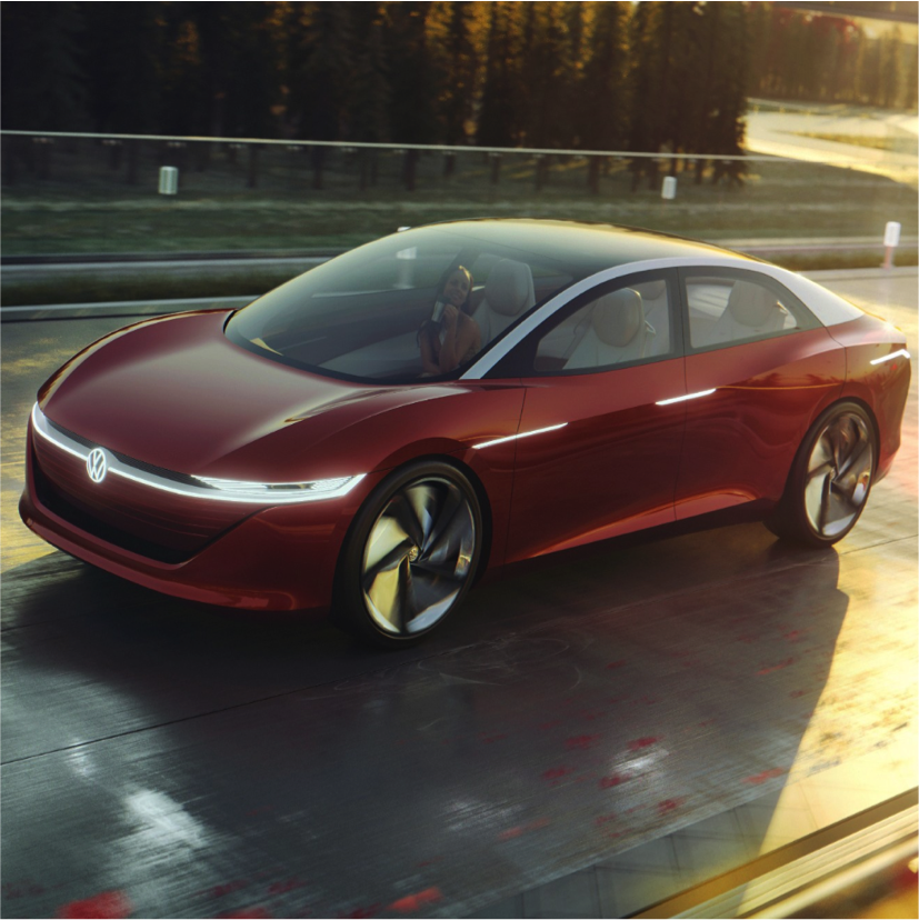 VW unveils driverless concept car