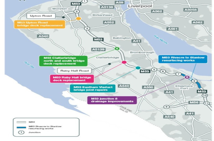 £50m M53 works get underway in first major test of RIS 3
