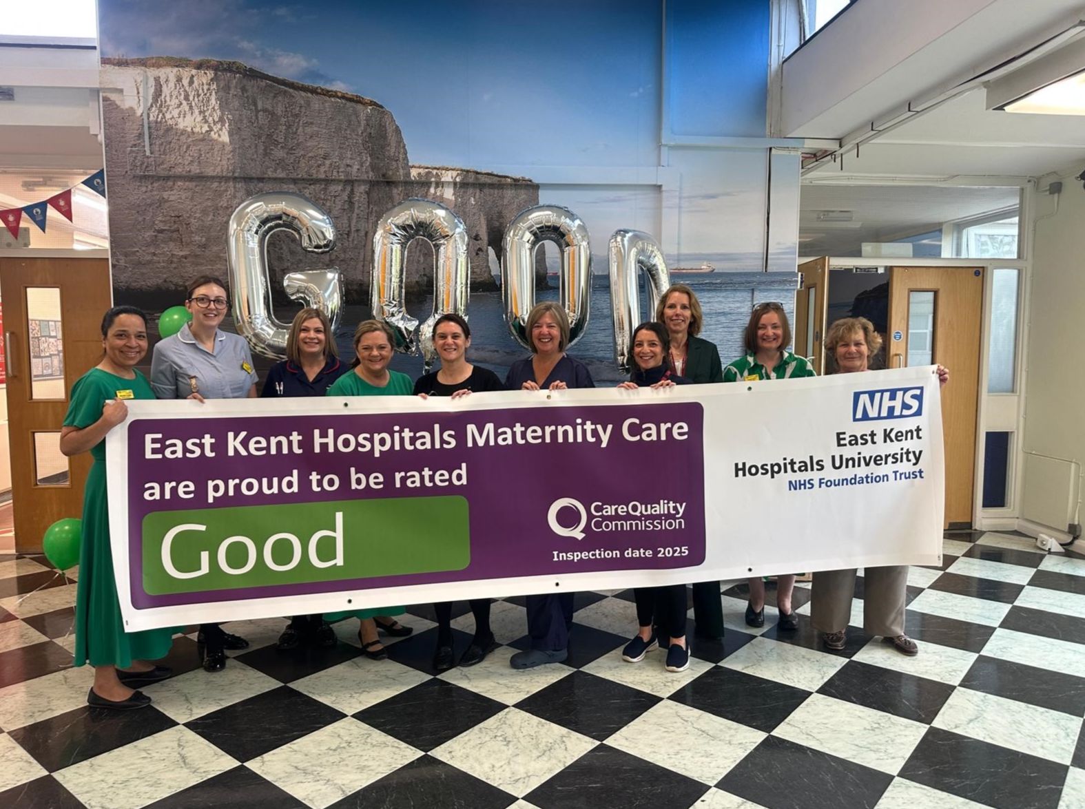 Trust celebrates maternity units' turnaround