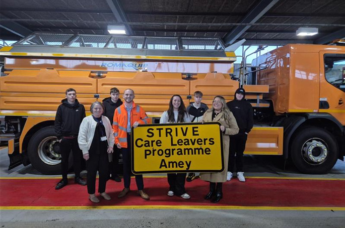 Amey and National Highways help care leavers into employment