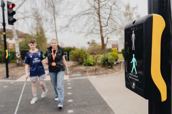 AGD designs 'UK-first' crossing to help visually-impaired students