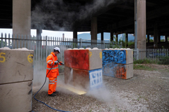 Italian job? Graffiti fixes go on trial