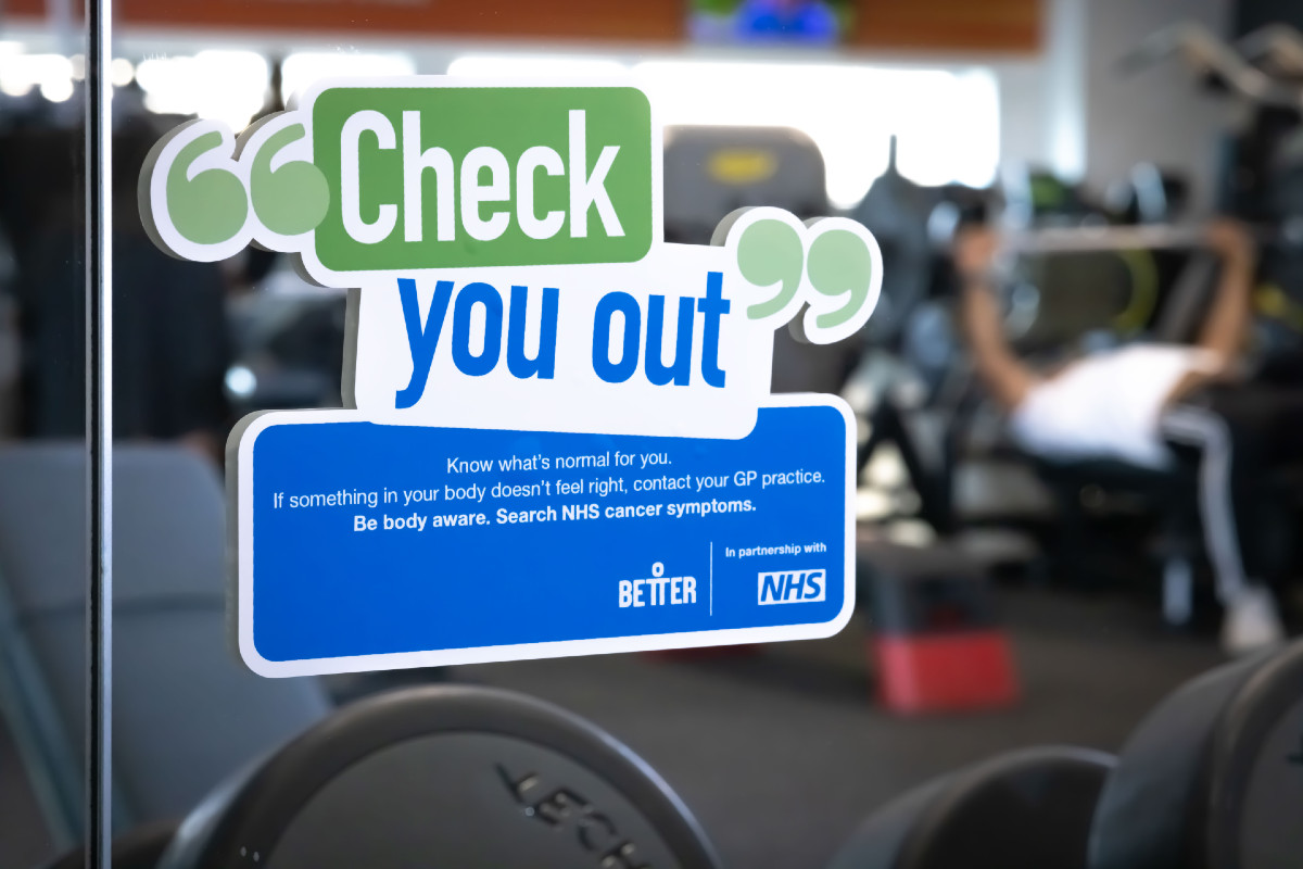 Leisure centres mirrors to reflect NHS cancer reminder